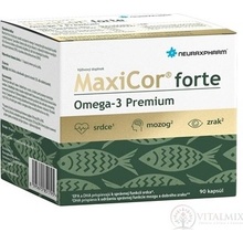 Neuraxpharm MaxiCor forte Omega-3 Premium 90 kapslí