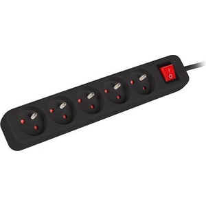 Lanberg 5 Plug 3 m Switch (PS1-05E-0300-BK)