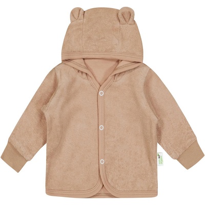 Bio Baby Бебешки суитшърт с ушички Bio Baby - От памучно фроте, 56 сm, 1-2 месеца (97222326)