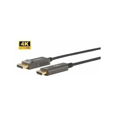 MicroConnect Premium Optic DP - HDMI Cable 15m cable, DP 1.4 - HDMI 2.0 Support 4K 60Hz, 18Gbps, YUV4: 4: 4, EDID/HDCP2.2