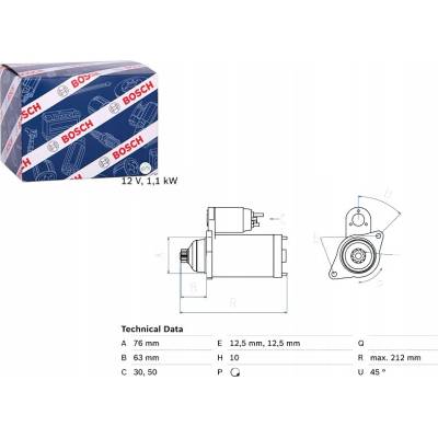 Štartér Bosch 0 986 027 090