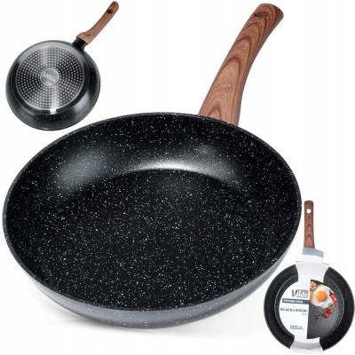 Vilde Tradiční pánev Black&Wood 26 cm, granitová