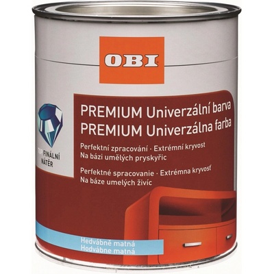 Obi Premium univerzální mat 0,375 l antracit šedá