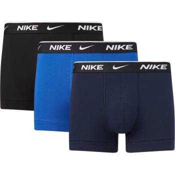 Nike Мъжки боксерки Nike 3 Pack Everyday Cotton Trunks Mens - Blk/Gry/Blu 9J1