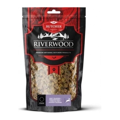 Riverwood - Сушени лакомства за кучета, хапки от еленско месо, 150 гр
