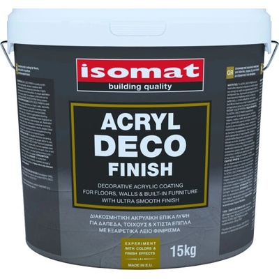 ISOMAT ACRYL DECO FINISH - Dekoratívny, extra hladký, akrylový náter na podlahu a steny Farba: Biela, Hmotnosť: 15 kg