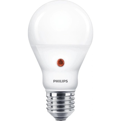 Philips A60 LED žárovka 6.5W = 60W 806 lm 4000K denní bila se soumrakovým senzorem