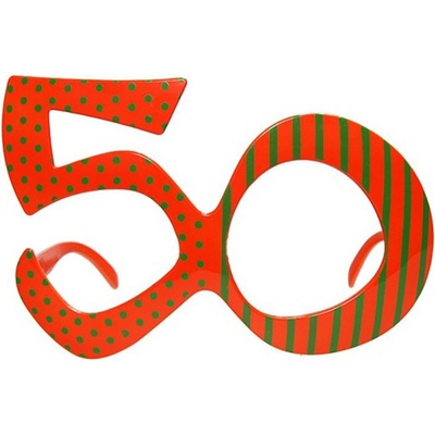 PartyDeco Párty brýle číslo 50 – Zboží Dáma