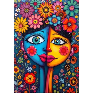 Alipson Puzzle - Puzzle Blumen Duo - 1 000 piese