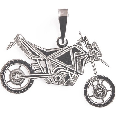 Zlatnictví Zlatíčko Stříbrný přívěsek motorka cross 000.00033