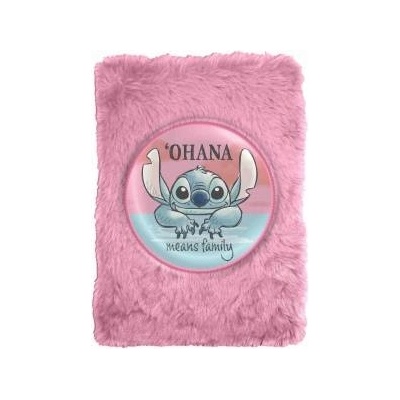 Disney Stitch plush notebook