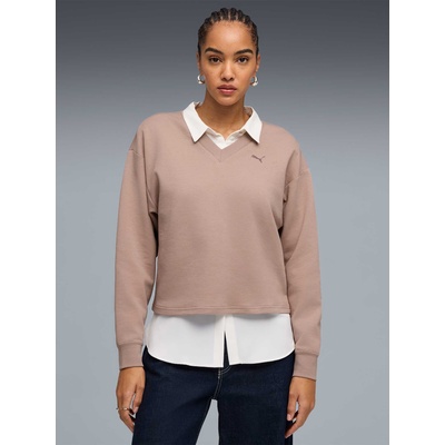 PUMA Блуза ESS ELEVATED Comfort V-neck Crew DK