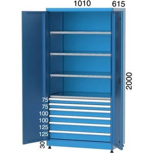 Kocel ШКАФ С 4 РАФТА И 6 ЧЕКМЕДЖЕТ kocel - 6217 (6217)