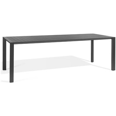 Diphano Hliníkový jídelní stůl Metris, obdélníkový 226x90x75cm, rám hliník bílá (white), deska hliník bílá (white)