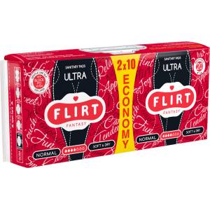  FLIRT дамски превръзки ultra, Нормал, Soft & dry, 20 броя