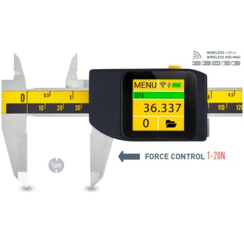 Microtech Дигитален шублер Microtech DataMet CARBIDE eFORCE - 200 мм, 0, 005 мм, 1-20 N (141077020C)