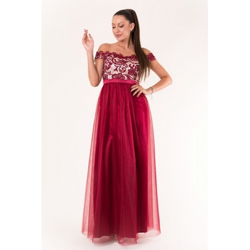 YourNewStyle dlhé šaty model 134082 červený