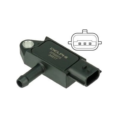 Senzor, tlak výfukového plynu DELPHI DPS00015