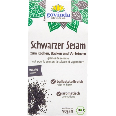Govinda Био черен сусам - 200 г