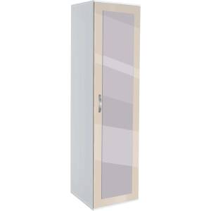 Bogdan Furniture G Еднокрилен гардероб с огледало Мебели Богдан Модел bm-ava11, крем гланц с бяло Гб