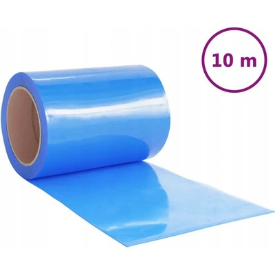 SHUMEE Závěs do dveří 300 mm × 2,6 mm 10 m PVC, modrý