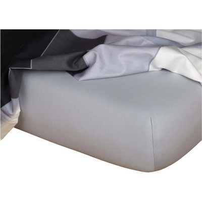 Dadka Jersey prostěradlo světle šedé 90x200x25
