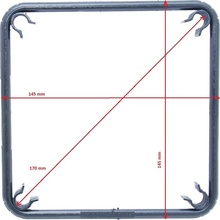 ORLIBIT Třmínek plastový 150x150 mm (na průměr tyče - 10, 12 mm)