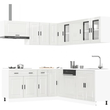 vidaXL Комплект кухненски шкафове от 11 части Porto, инженерно дърво (3314933)