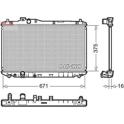 Chladič, chlazení motoru DENSO DRM40037