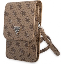 Púzdro Guess PU 4G Triangle Logo Phone Bag hnedé