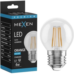 Mexen Vintis LED филаментна крушка E27, G45, 4W, 55 lm, оранжева - L156-E27-04XX-48 (L156-E27-04XX-48)