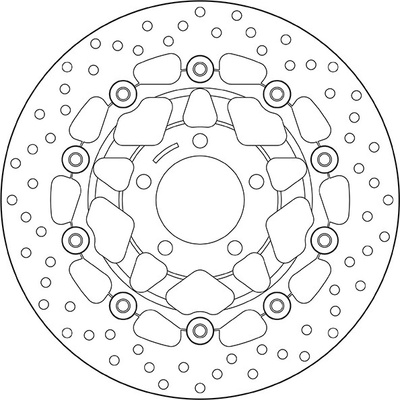 Predný brzdový kotúč Brembo SUZUKI 600 GSF BANDIT 1995 - 2004
