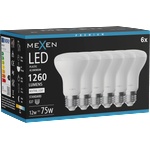 Mexen Nova 6x LED крушка E27, R63, 12W, Неутрална - 4000K, 1260 lm - L104-E27-1240-01x06 (L104-E27-1240-01x06)