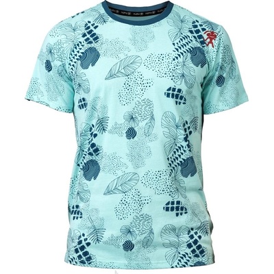 Rafiki Slack Print eggshell blue triko modré