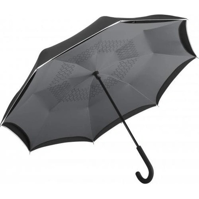 Fare LIBERTY obrátený rúčkou dáždnik černo-šedý 7715
