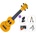 Mahalo U-SMILINO SET Yellow Сопрано укулеле (U-SMILINO-YW-SET)