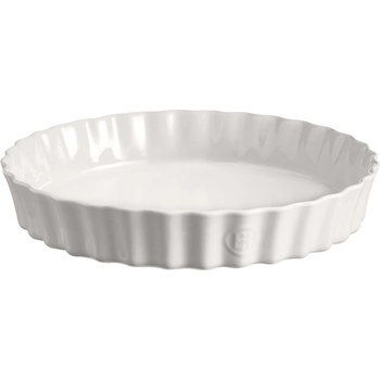 Emile Henry Керамична форма за тарт Emile Henry Deep Tart Dish - бялa, Ø 32 см (EH 6032-11)