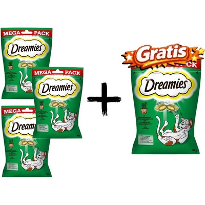 Dreamies s šantou mačacou 4 x 180 g