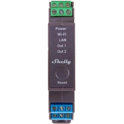 Relé na DIN lištu SHELLY PRO 2 Wi-Fi