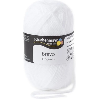 Schachenmayr Bravo Originals 08224 White Плетива прежда (9801211-08224-SCHACHENMAYR)