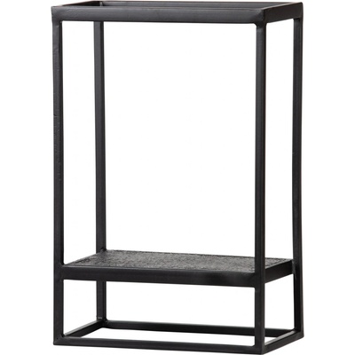 WOOOD Febe police černá 40 cm, 60 cm, 20 cm