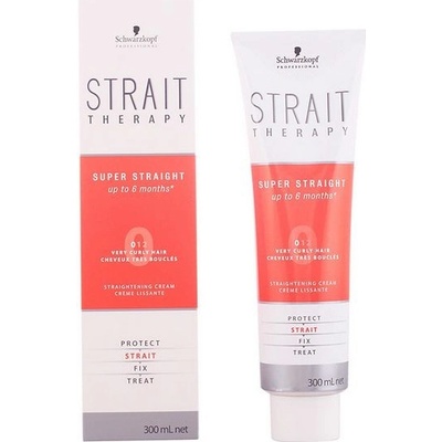 Schwarzkopf Strait Therapy Straighting Cream 0 přírodní nepoddajné vlasy 300 ml