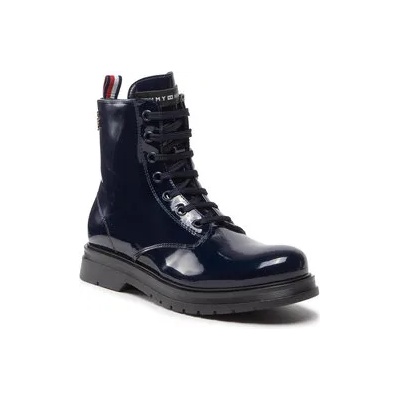 Tommy Hilfiger Ботуши Lace-Up Bootie T4A5-32412-0775 S Тъмносин (Lace-Up Bootie T4A5-32412-0775 S)