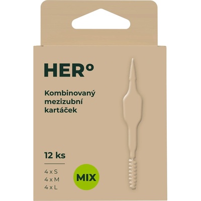 Herbadent HERo medzizubné kefky MIX veľkostí 12 ks