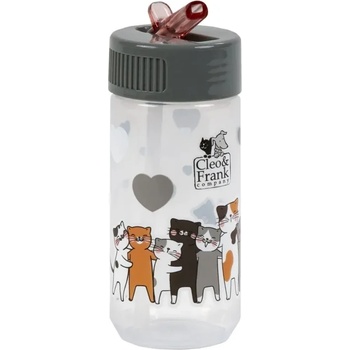 BackUP Cleo & frank 39 бутилка със сламка 330 мл