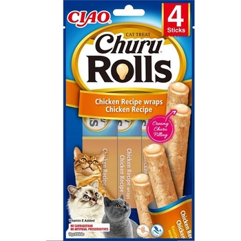 Inaba Churu Rolls cat snack kuře 4 x 10 g