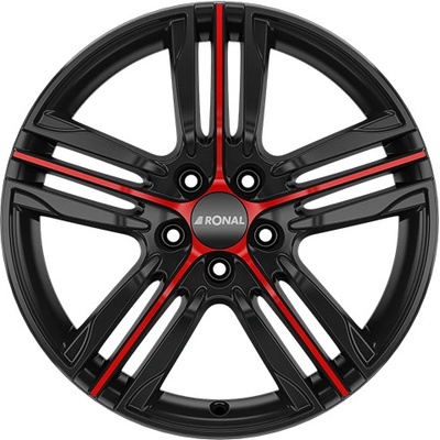 Ronal R57 7,5x18 4x108 ET24 black red