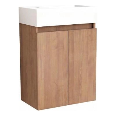 Inter Ceramic Конзолен шкаф за баня COMPACT 4241 К-КТ, Inter Ceramic, с умивални, PVC, 60х42х25см (4241)