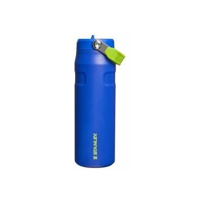 STANLEY 1913 Flip Straw Drinking Bottle with Straw 0.7L - Thermal Mug Cools for 10 Hours - Ice Cold for 3 Days - BPA Free - Leakproof - For Cup Holders - Dishwasher Safe - Cobalt Chartreuse - 100000118031