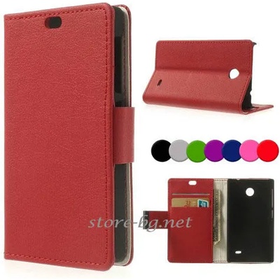 Nokia X A110, X Dual Magnetic Wallet Кожен Калъф + Протектор